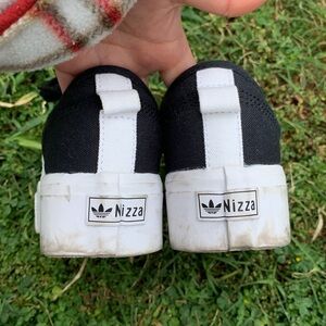 Women’s Adidas Nizza Black/White Platform Sneakers Size 5